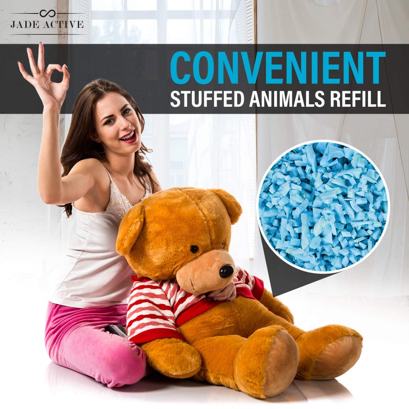 Jade Active Bean Bag Filler Foam - Premium 5 LBS Shredded Memory Foam for Pillows, Dog Beds, and Cushions - Soft and Versatile Stuffing - Image 3